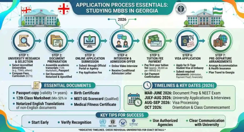 ApplicationprocessessentialsforstudyingMBBSinGeorgia