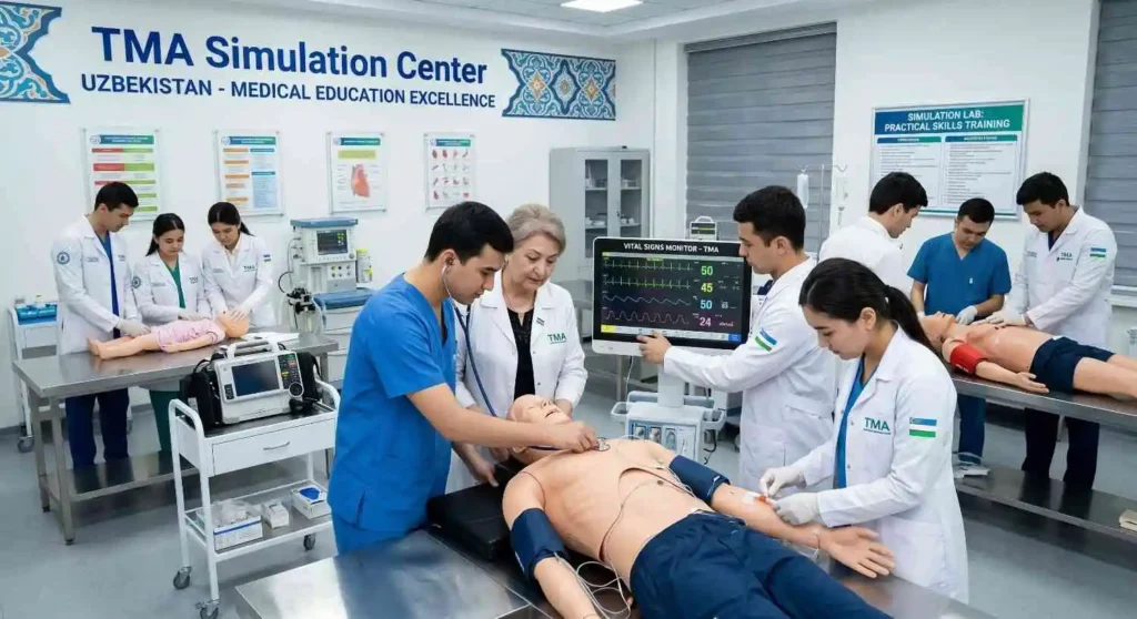 MedicalstudentspracticingondummypatientsinTMAssimulationlab