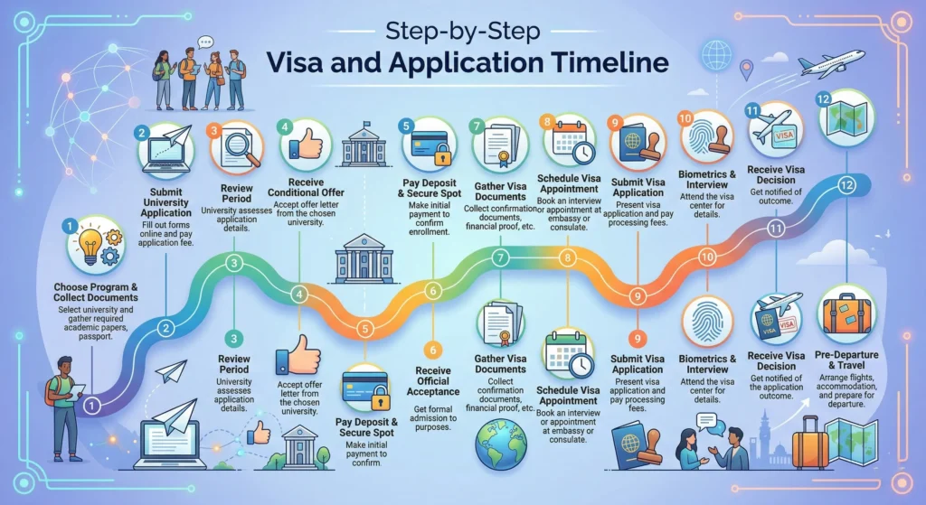 visa application process and timline tms