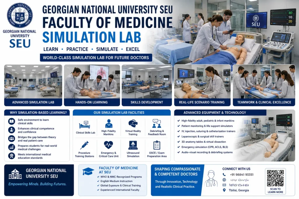Georgian National University SEU faculty of medicine simulation lab