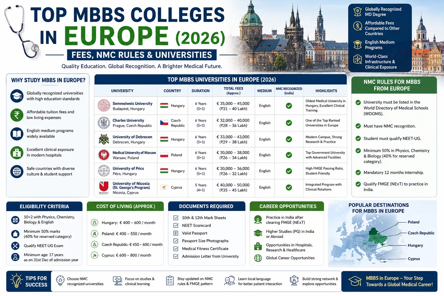 MBBS Colleges in Europe | Medical Colleges in Europe